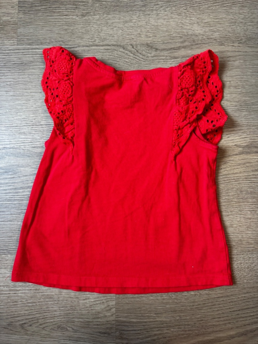 Girls Ruffle Sleeve Top Bundle | Cat & Jack & H&M | Pink & Red | Size 5-6Y / 6-6 - Picture 7 of 7